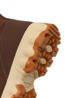Woman Brown Zip Closure Thick-Soled Fabric Boots | Derimod