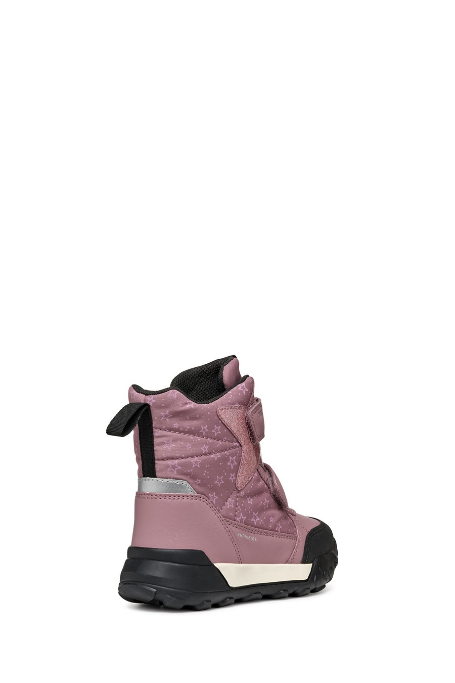 Geox Girl Pink Trekkyup Abx Banded Waterproof Outdoor Boots