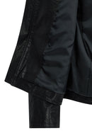 Endrick Male Black Slim-Fit Leather Jacket | Derimod