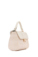 Women's Beige Long Strap Straw Shoulder Bag | Derimod