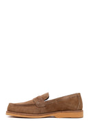 Erkek Vizon Süet Deri Casual Loafer | Derimod