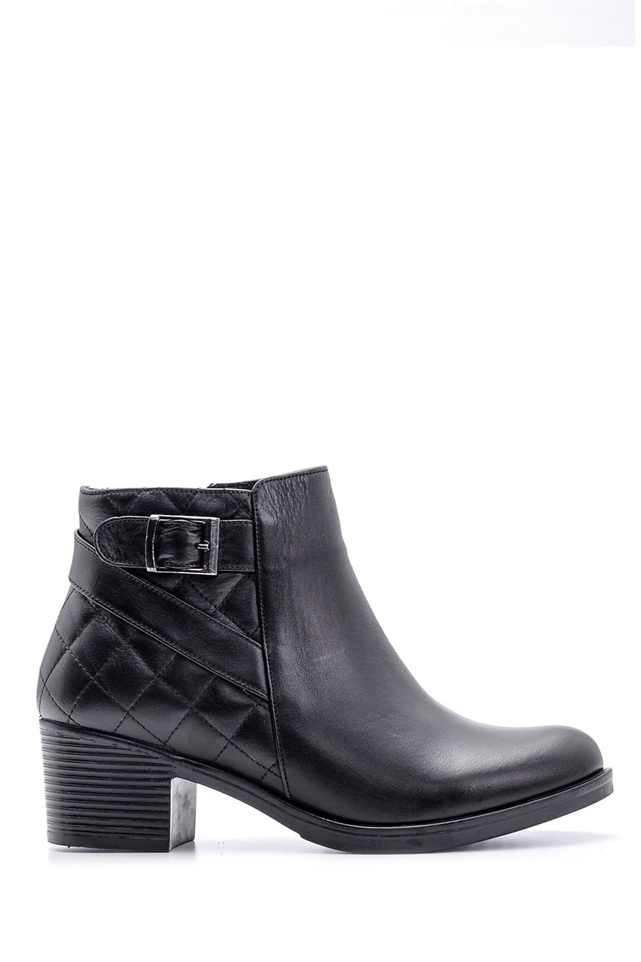 Women's Quilted Leather Boots 19WFD286718 | Derimod