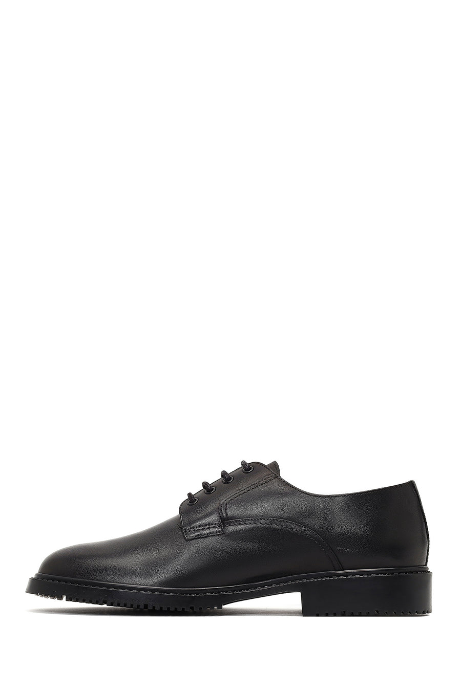 Men's Black Lace-up Leather Casual Shoes