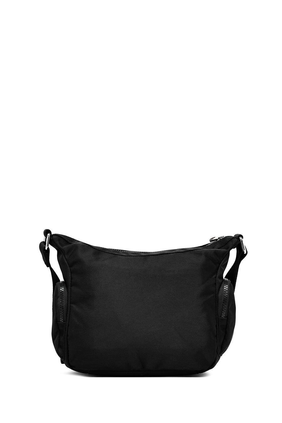 Women's Black Fabric Crossbody Bag
