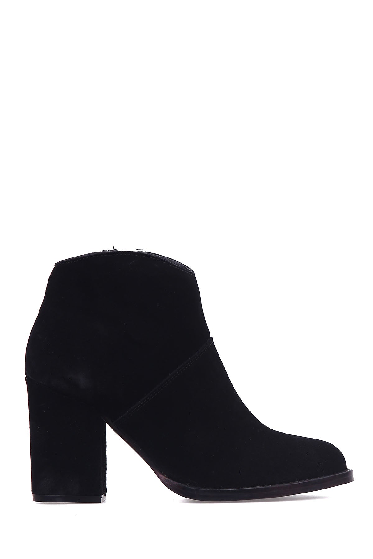 Women's Suede Heeled Boots 18WFD138910 | Derimod
