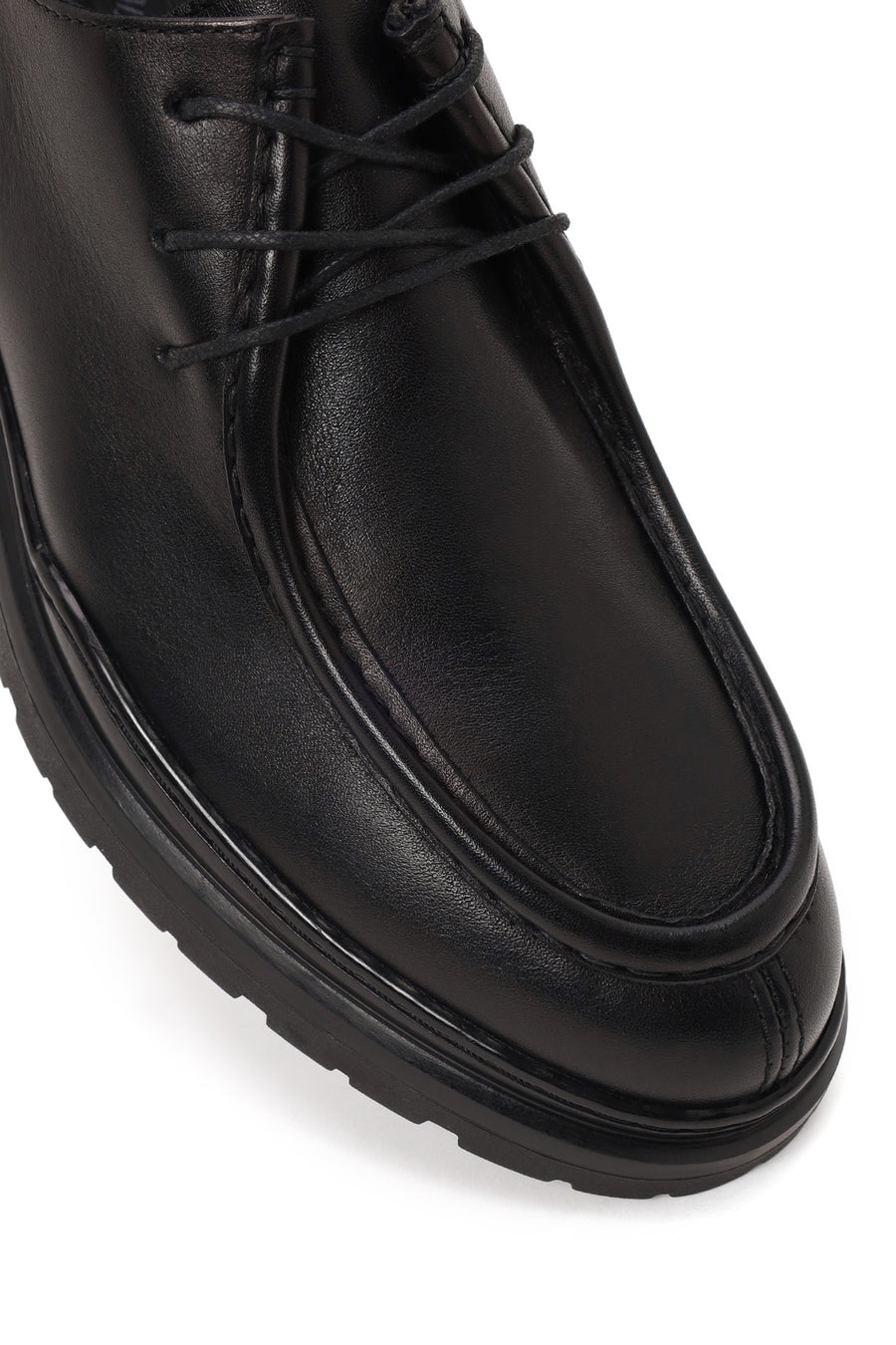Derimod Fly Male Black Lace-Up Leather Casual Shoes