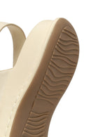 Woman Cream Strap Thick-Soled Comfort Sandal | Derimod