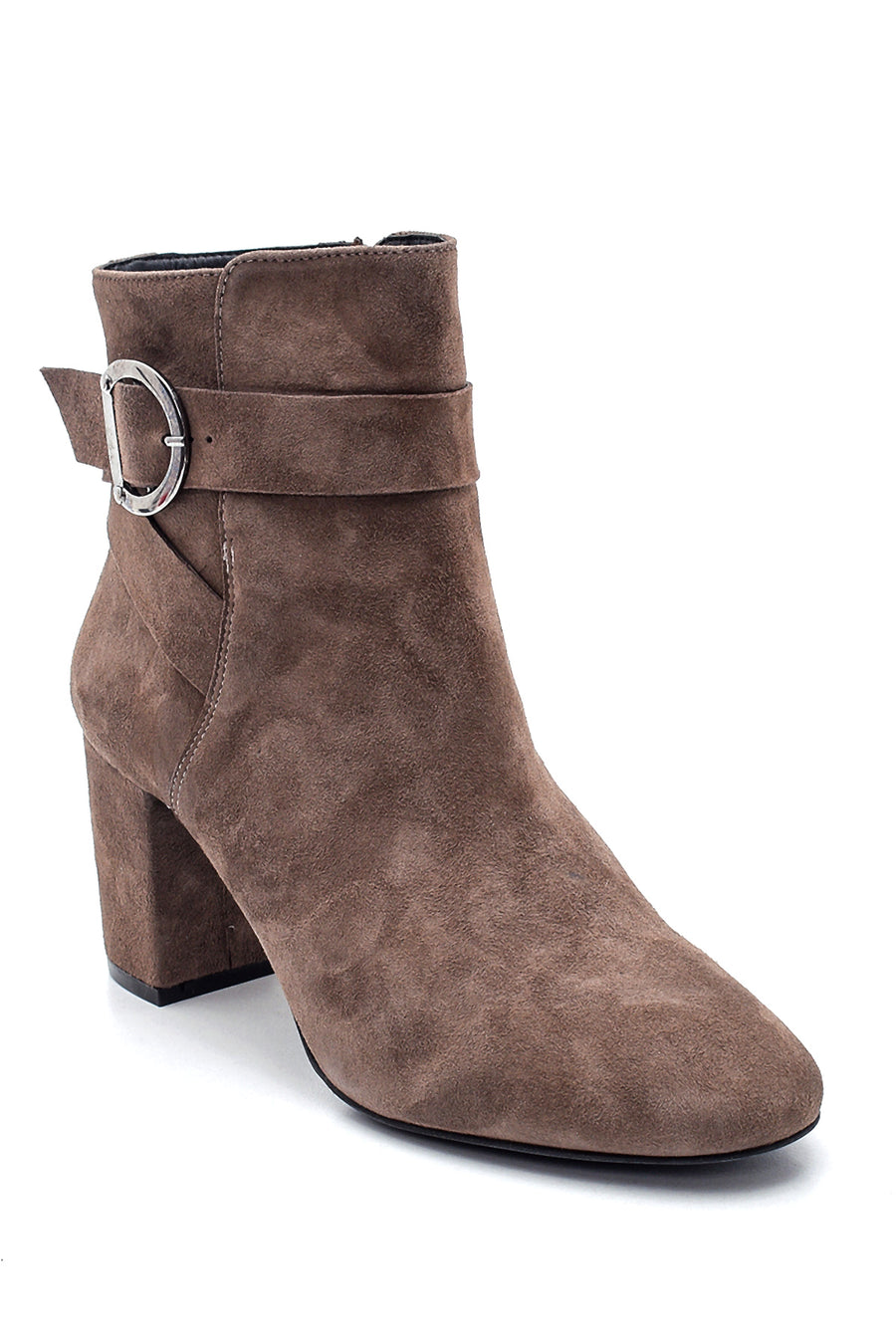 Women's Heeled Suede Leather Boots