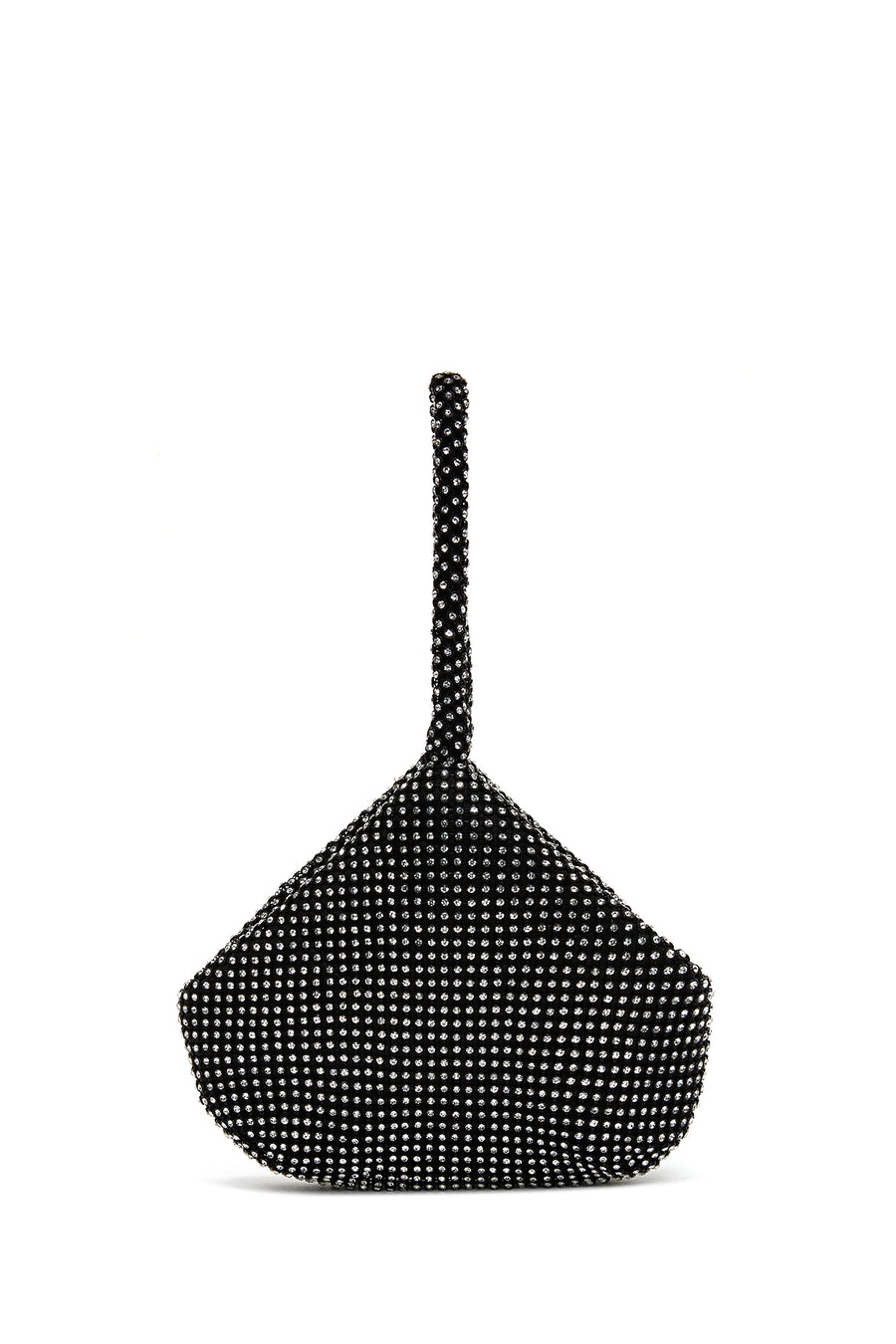 Women's Black Stone Mini Evening Clutch Bag