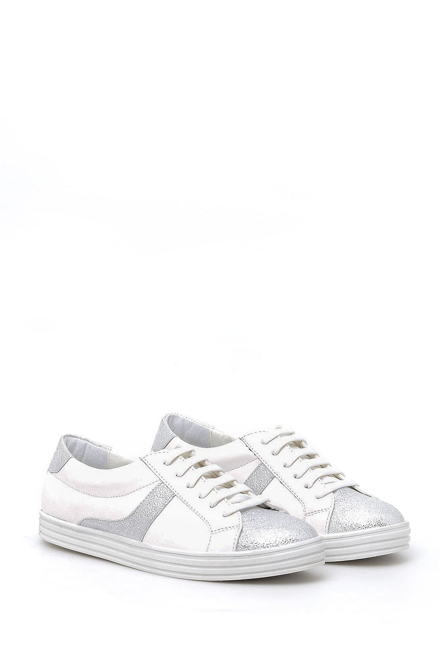Women's Lame Detailed Sneaker