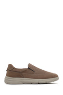Erkek Bej Nubuk Deri Comfort Loafer | Derimod