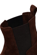 Women's Brown Suede Leather Chelsea Boots | Derimod