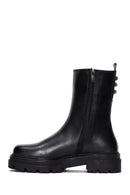 Women's Black Zipper Boots | Derimod