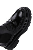 Women's Black Leather Thick Soled Chelsea Boots | Derimod
