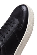 Women's Black Leather Sneaker | Derimod