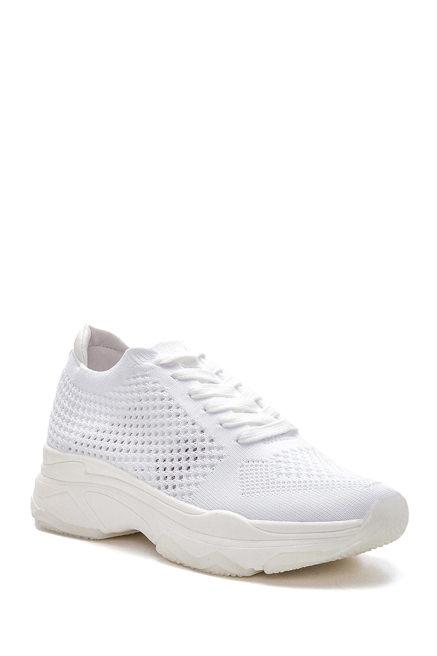 Kadın Beyaz Delikli Sneaker
