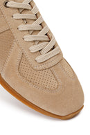 Erkek Bej Bağcıklı Süet Deri Sneaker | Derimod