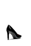 Geox Women's Black Faviola Thin Heeled Patent Leather Stiletto | Derimod
