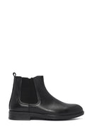 Men's Black Leather Chelsea Boots | Derimod
