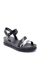 Women's Black Patterned Sandals | Derimod