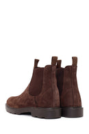 Male Brown Suede Chelsea Boots | Derimod