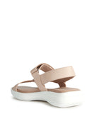 Geox Women's Beige Spherica Ec5w Flat Sandals | Derimod
