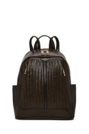 Woman Khaki Printed Casual Backpack | Derimod