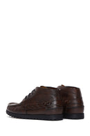 Men's Brown Leather Short Boots | Derimod