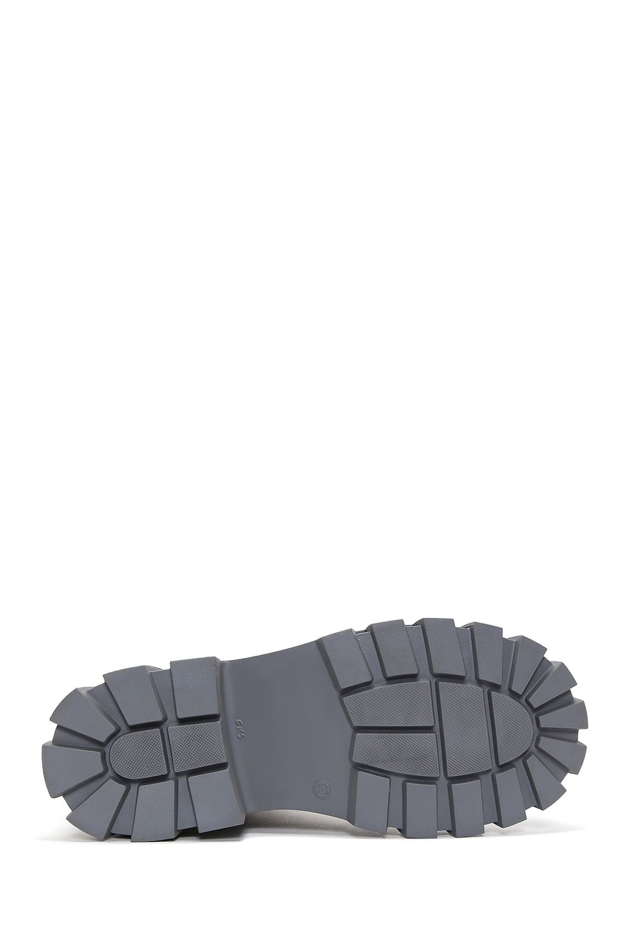 Women's Gray Leather Zippered Boots