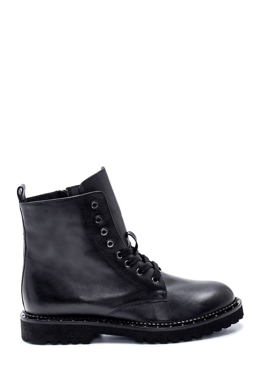 Women's Leather Zipper Boots 21WFD240118 | Derimod