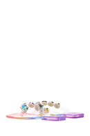 Women's Multicolored Stone Jelly Flip Flops | Derimod