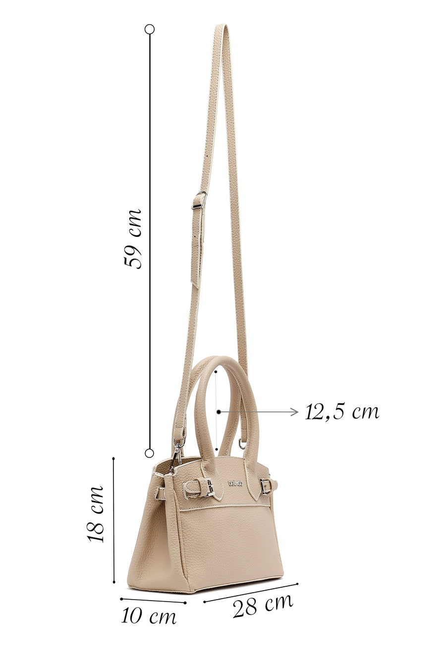 Women's Mink Long Strap Classic Handbag