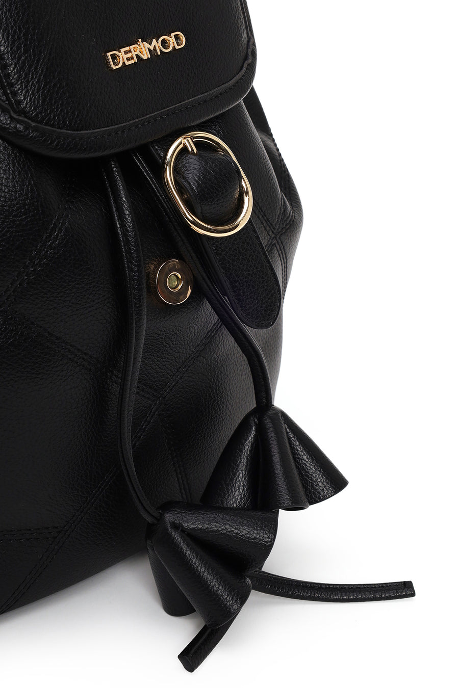 Woman Black Backpack