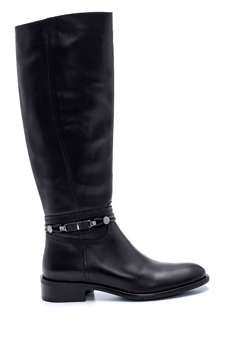 Women's Leather Buckle Detailed Boots 21WFD280818 | Derimod