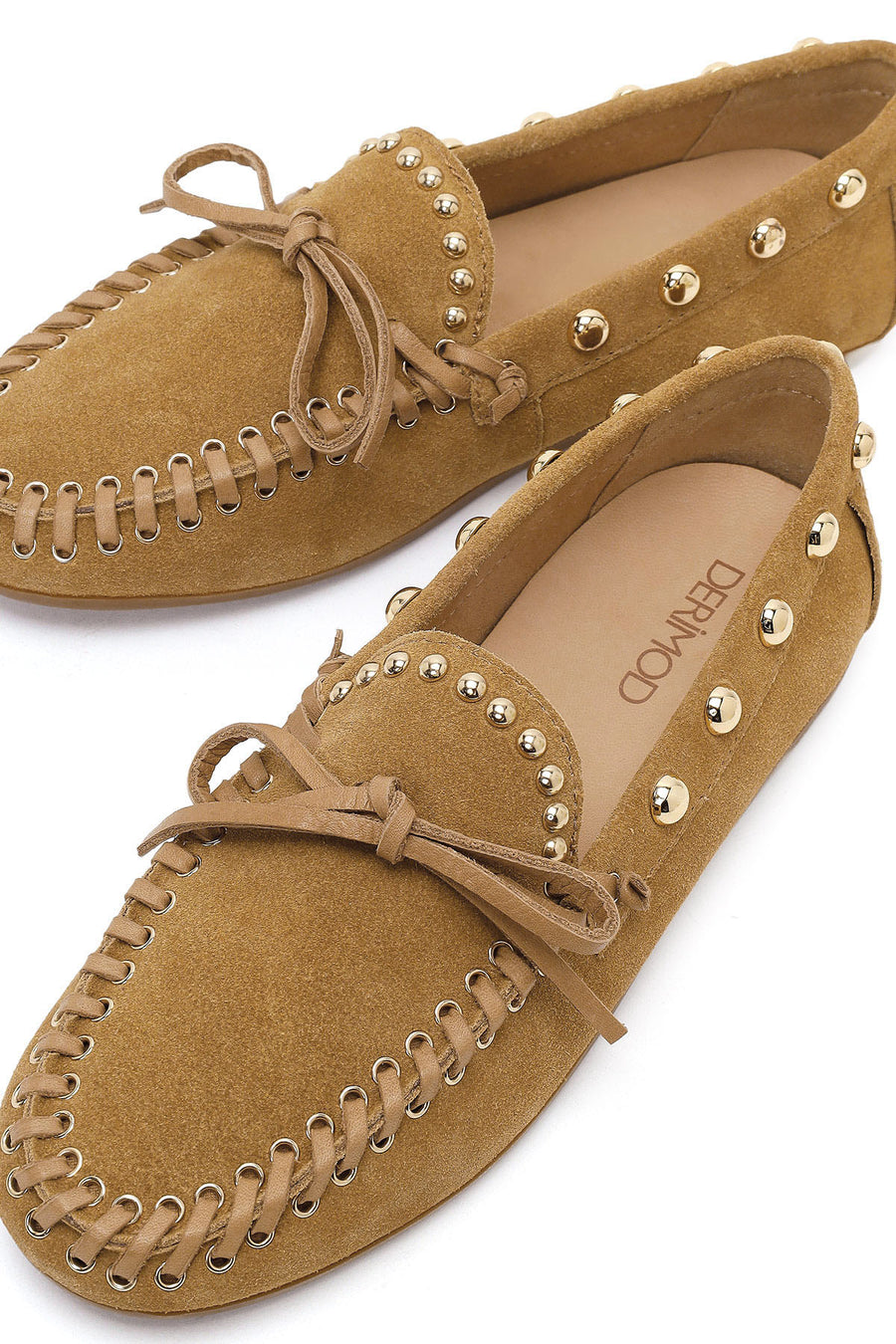 Women's Beige Suede Leather Loafer