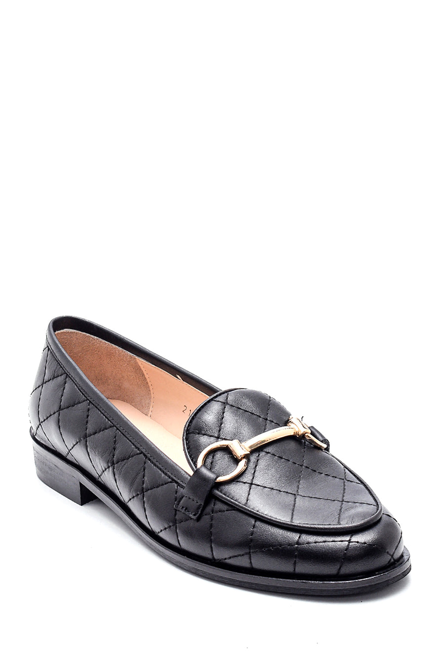 Kadın Deri Kapitone Loafer