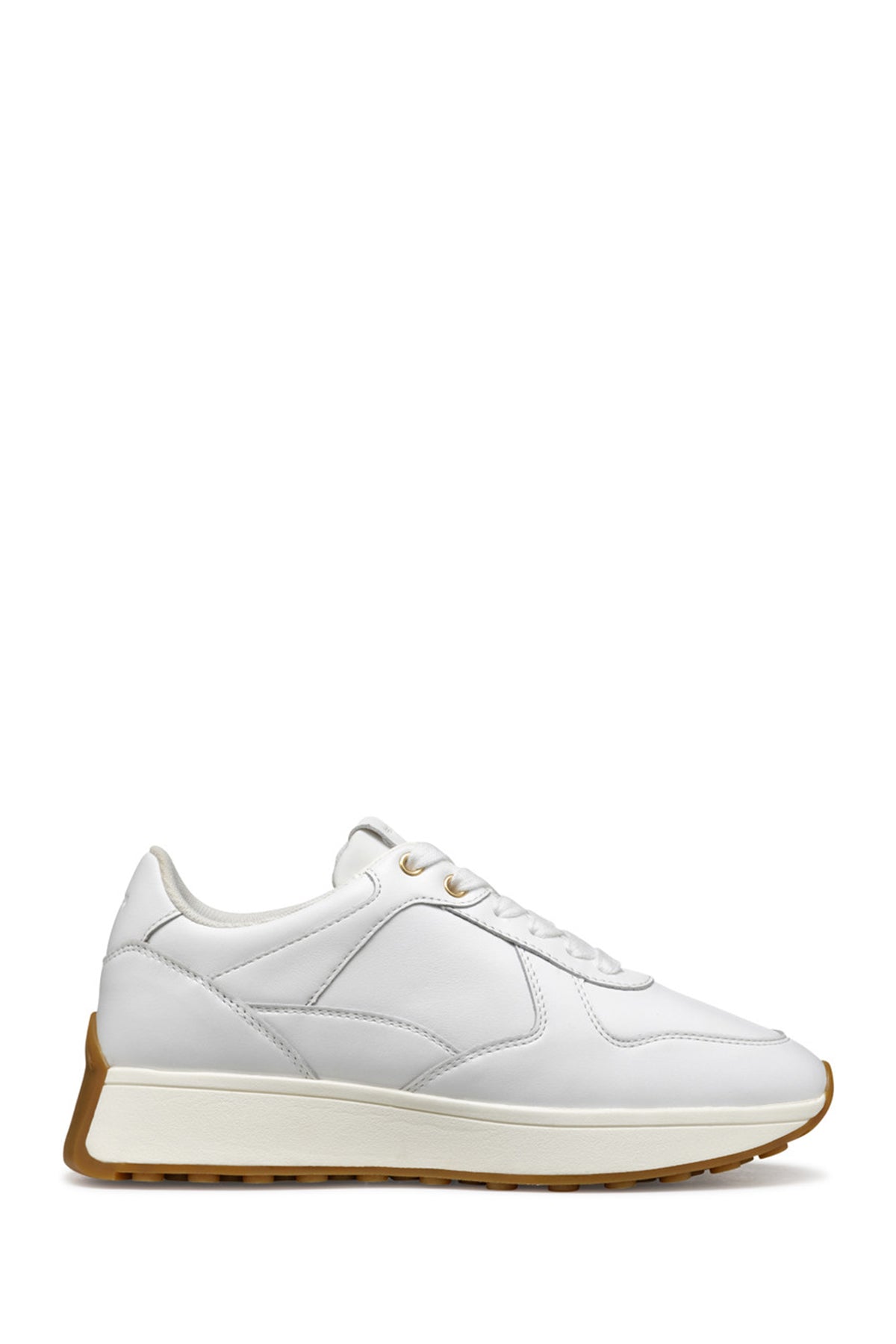 Geox Kadın Beyaz D Amabel A - Nappa Bağcıklı Deri Sneaker D45MDA00085C1000 | Derimod