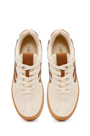 Kadın Bej Bağcıklı Sneaker | Derimod