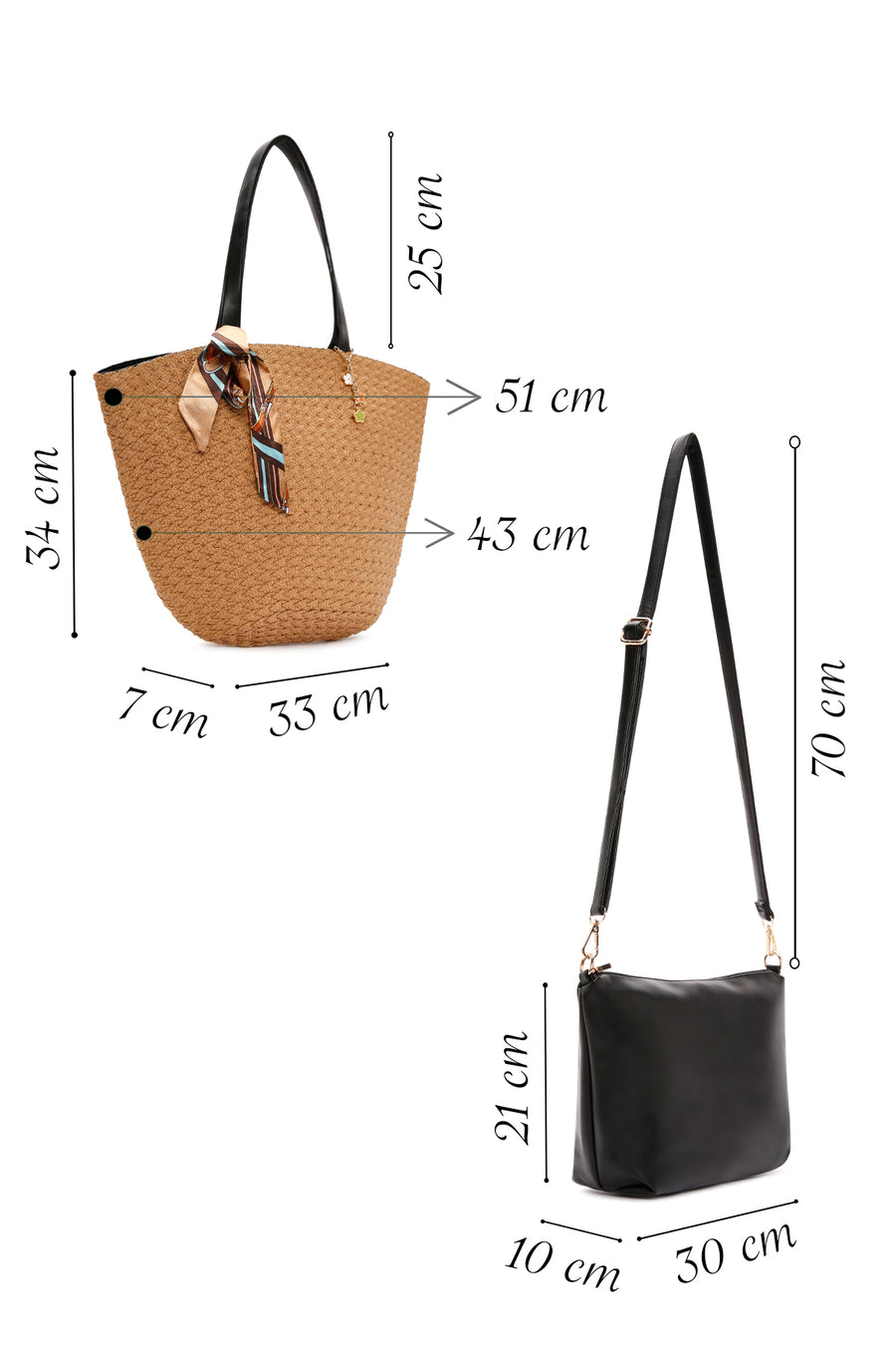 Women's Beige Straw Shoulder Bag
