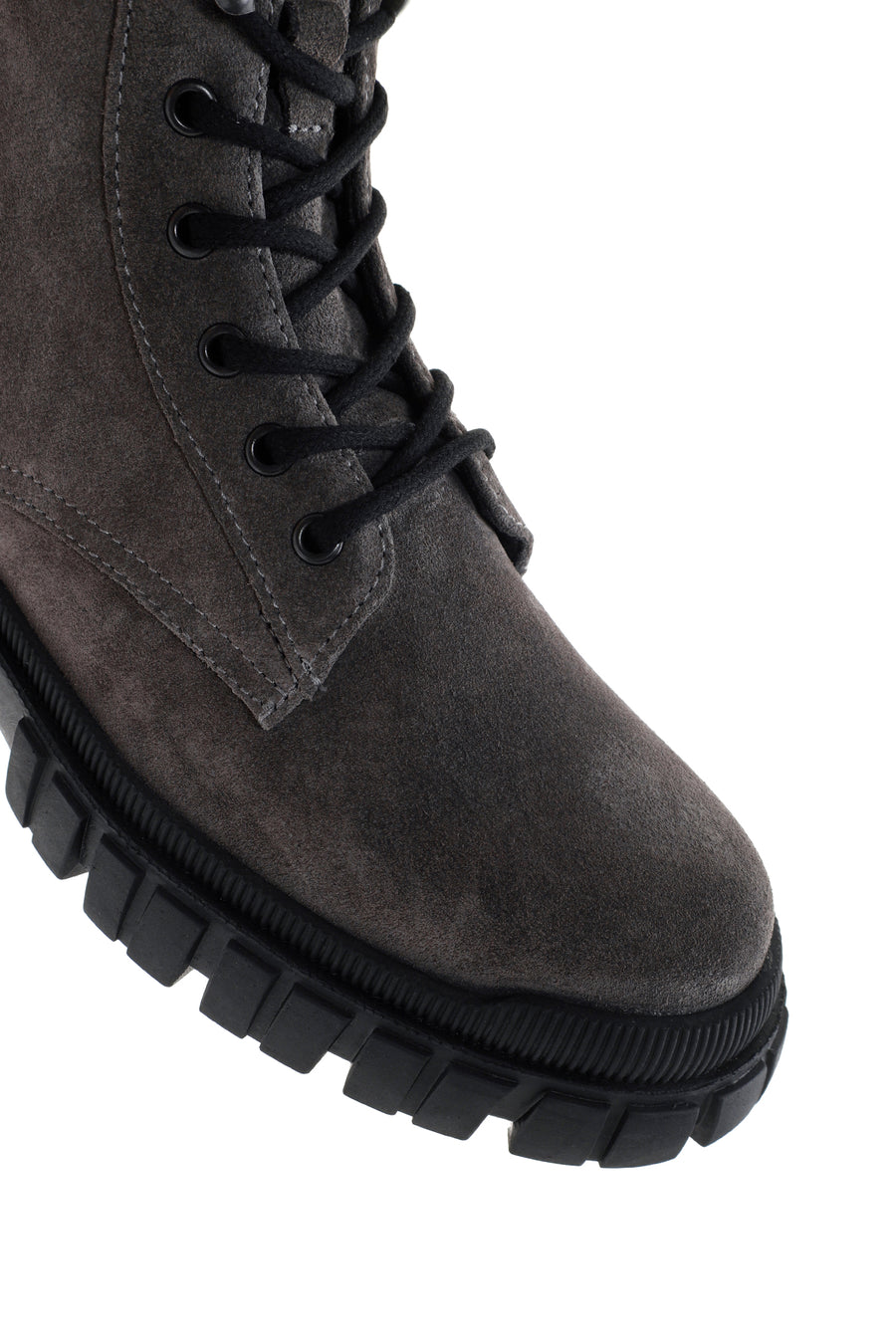 Men's Gray Zippered Casual Suede Leather Boots