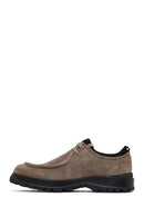 Men's Mink Lace-Up Thick-Soled Suede Leather Casual Shoes | Derimod