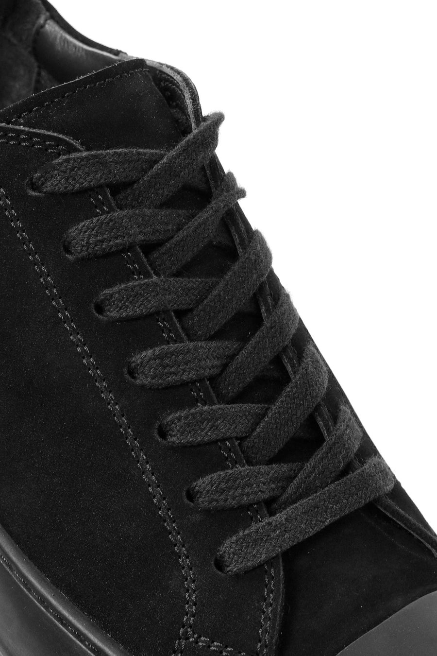 
Men's Black Lace-Up Suede Leather Sneaker
