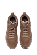 Kadın Bej Süet Deri Bilekli Sneaker | Derimod