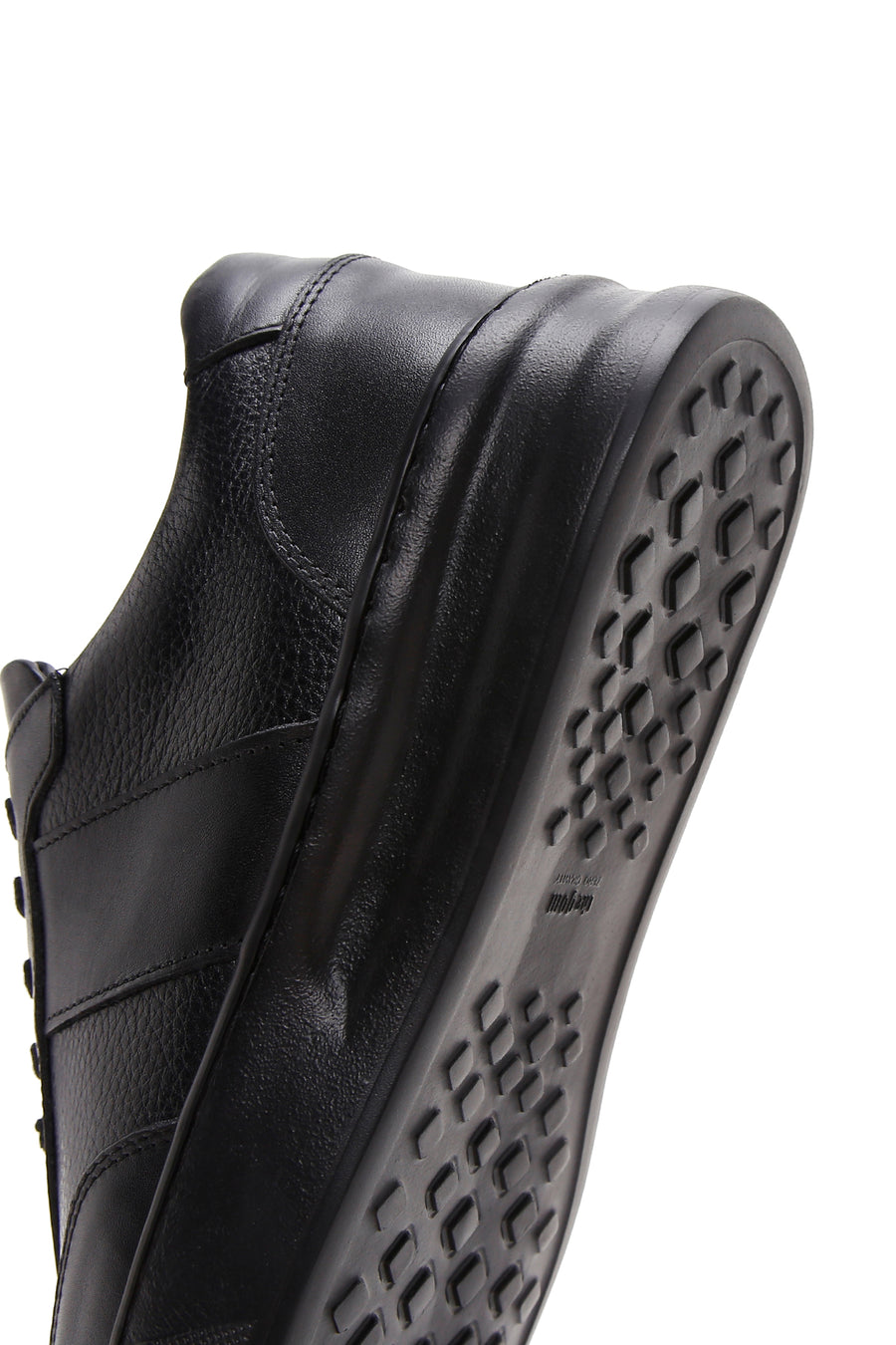 Men's Black Leather Sneaker