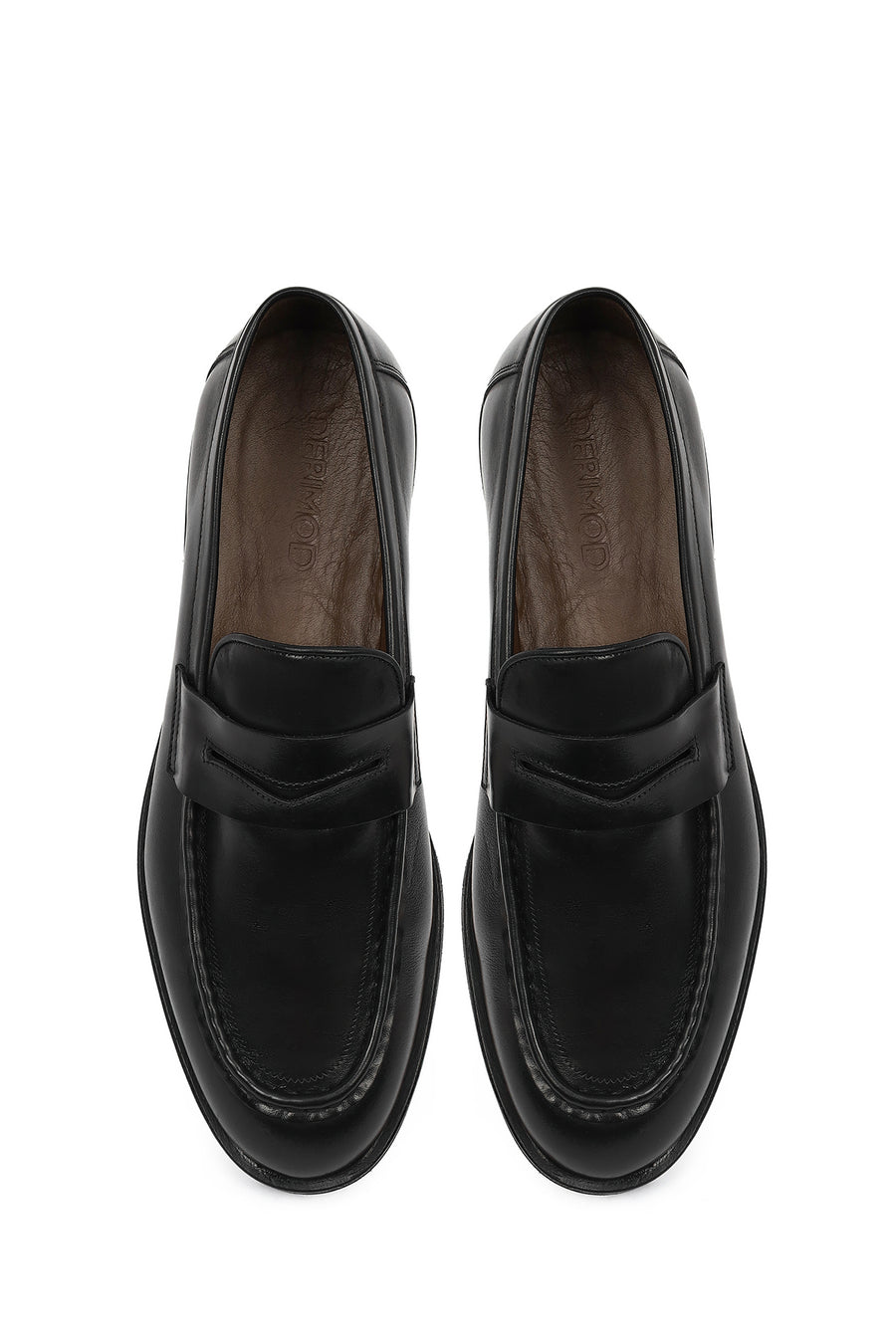 Erkek Siyah Deri Klasik Loafer