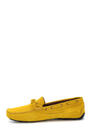 Erkek Sarı Süet Deri Casual Loafer | Derimod