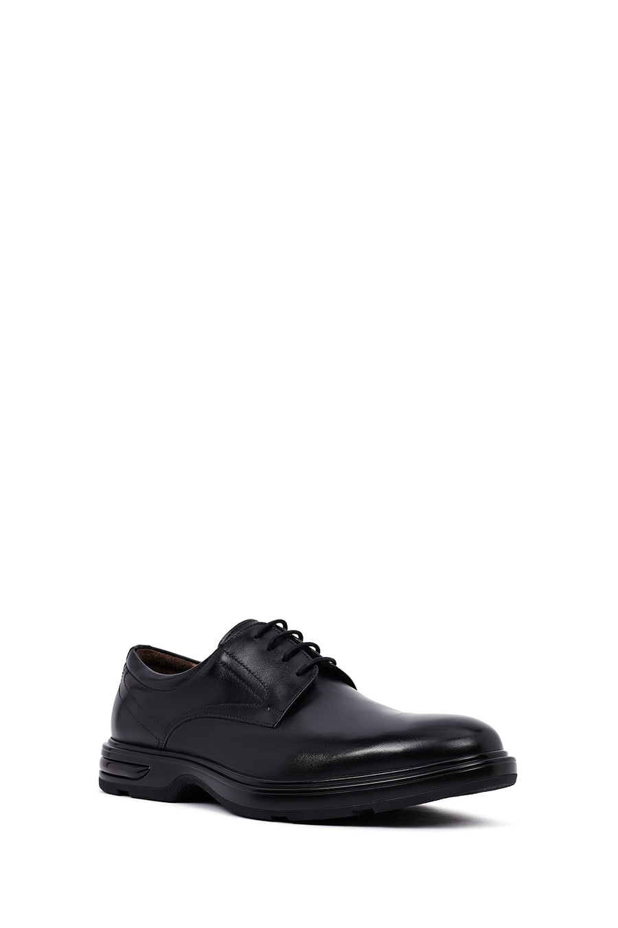 Men's Black Lace Up Leather Casual Shoes