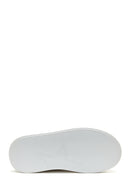 Women's Gray Suede Leather Thick Soled Sneaker | Derimod