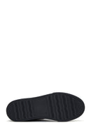 Men's Black Leather Ankle Sneaker Boots | Derimod