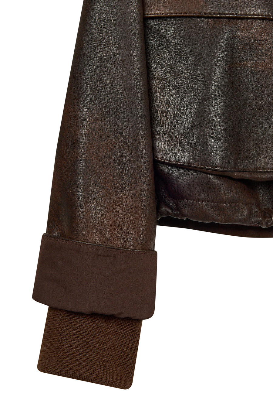 Richmond Woman Brown Short A-Line Leather Jacket